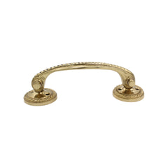 stylish georgian pull handles, ideal for adding elegance to home doors. Available in polished brass finish.
