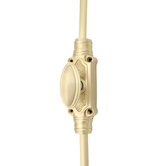 Hampton Reeded Cremone Bolt by Euro Art | Solid Brass Espagnolette Bolt