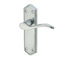 Shape Bathroom Lever on Back Plate
