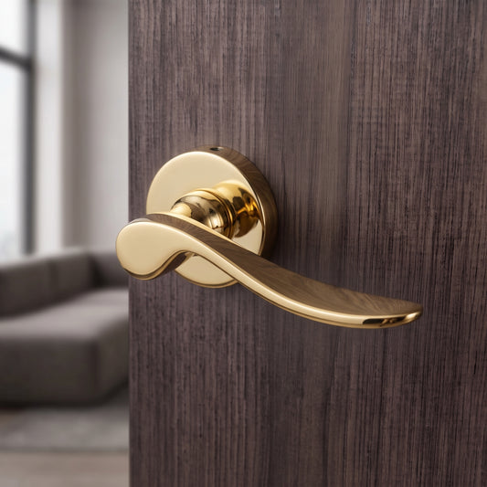 Sahara on Rose Luxury Interior Door Handle Set