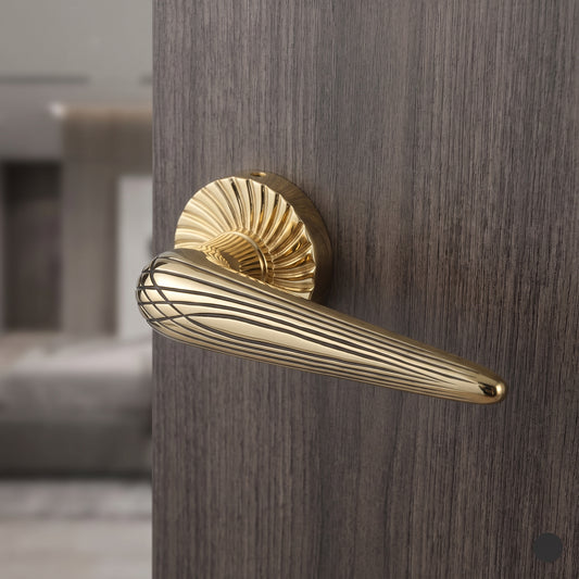Marguerite on Rose Luxury Interior Door Handle Set