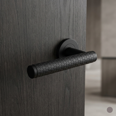 Hexagonal Honeycomb Luxury Interior Door Handle Set