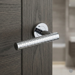 Hexagonal Honeycomb Luxury Interior Door Handle Set