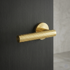 Hexagonal Honeycomb Luxury Interior Door Handle Set