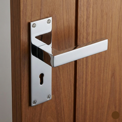 Belvedere Slimline backplate Luxury Interior Door Handle Set
