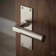 Smithson Luxury Slimline Interior Door Handle on Backplate