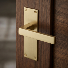 Belvedere Slimline backplate Luxury Interior Door Handle Set