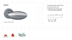 Stainless Steel Lever -85 - Rose 62 mm