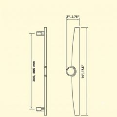 Motiva Luxury Interior Door Pull Handle (Multiple Sizes)