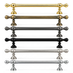 Reeded Grip Casilda Solid Brass Door Pull Handle - 500mm