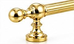Reeded Grip Casilda Solid Brass Door Pull Handle - 500mm