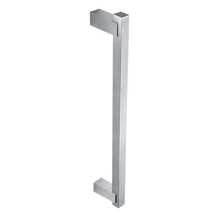 T-Bar door pull handle made of stainless steel, available in polished and satin finishes, ideal for office doors and modern interiors.