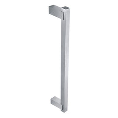T-Bar door pull handle made of stainless steel, available in polished and satin finishes, ideal for office doors and modern interiors.
