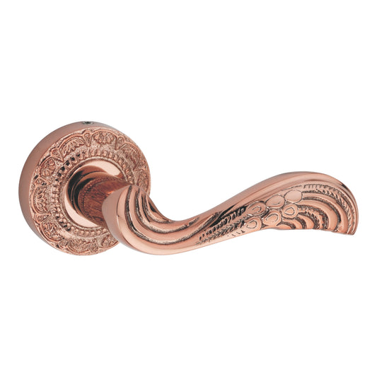 Pavone on Rose Luxury Interior Door Handle Set