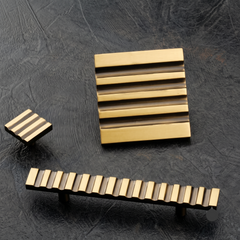 Stripes Luxury Cabinet Knob - Multiple Sizes