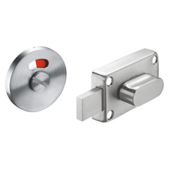Cubicle Door Lock | Satin Stainless Steel Finish