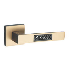 Trellis on Rose Luxury Interior Door Handle Set