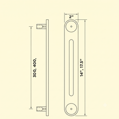 Triton Luxury Interior Door Pull Handle (Multiple Sizes)