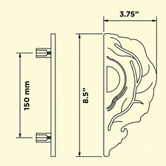 Verona Luxury Interior Door Pull Handle (Multiple Sizes)