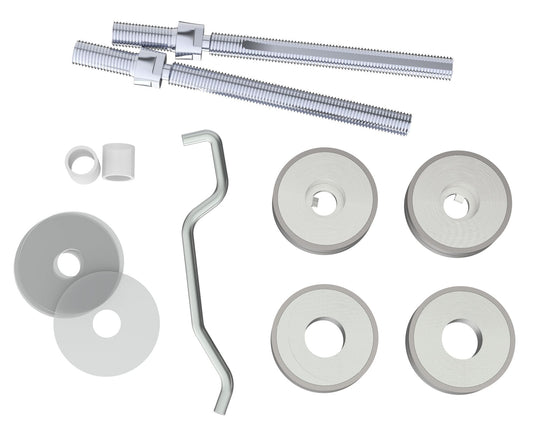 Cranked Door Pull Handle - Back to Back Fixing