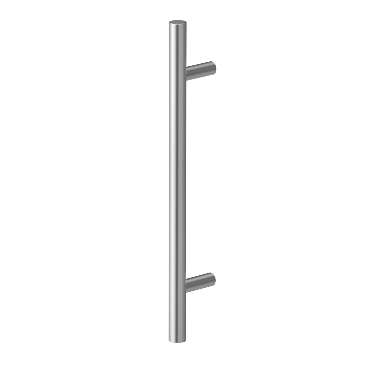 T-Bar door pull handle made of stainless steel, available in polished and satin finishes, ideal for office doors and modern interiors.