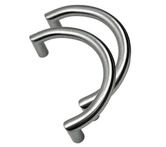 C Shape Semi Circular Door Pull Handles - 32 x 350mm