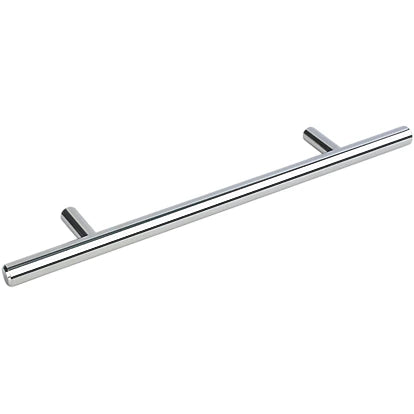 T-Bar door pull handle made of stainless steel, available in polished and satin finishes, ideal for office doors and modern interiors.
