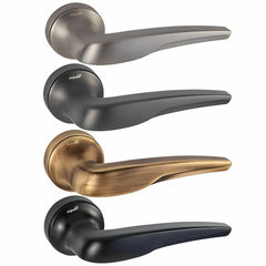 Turkish Sonic door handle with a sleek lever on rose design, featuring a 52mm rose and 150mm handle length, offering ease of use and a sophisticated touch for any room.