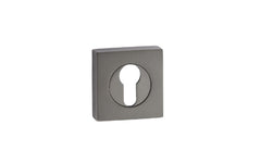 Turkish Euro Square Standard escutcheon, 52mm in size, designed to provide a sleek and modern finishing touch while enhancing door security and aesthetics.