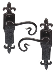 Euro Art Hardware Lever Latch - 222mm x 50mm in Black Antique, classic Lever On Backplate design, premium craftsmanship, versatile application, and easy installation.