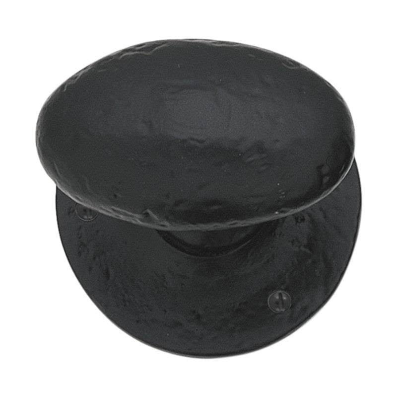 Euro Art Oval Mortice Knob in Black Antique, with a classic oval shape and 60mm diameter. A sophisticated and ergonomic door knob, adding timeless elegance to both residential and commercial spaces.