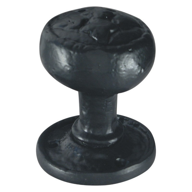 Euro Art Fancy Mortice Knob in Black Antique with an ornate, intricate design. A visually captivating and sophisticated door knob, ideal for enhancing the style of both residential and commercial spaces.