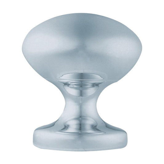 70x55mm polished chrome Neysa Centre Door Knob from Euro Art Collection, designed to bring sophistication and resilience to doors with a timeless, elegant style that complements both classic and contemporary interiors.
