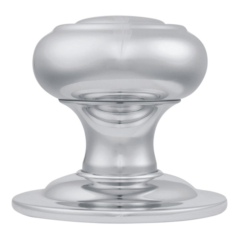 86mm x 70mm Verda Centre Door Knob from Euro Art, available in Satin Nickel and Polished Chrome. This high-quality, elegant door accessory combines sophisticated design with durability, making a stylish statement for any door