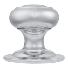 86mm x 70mm Verda Centre Door Knob from Euro Art, available in Satin Nickel and Polished Chrome. This high-quality, elegant door accessory combines sophisticated design with durability, making a stylish statement for any door