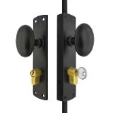 Oval Knob Locking Espagnolette Bolt for up to 8.5' High Doors & Windows