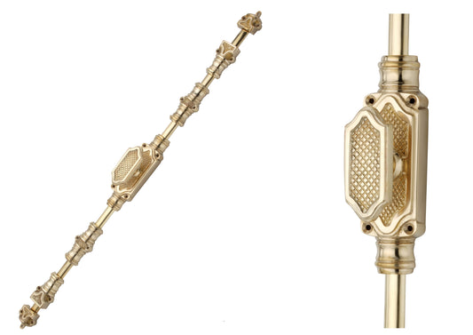 Lattice Door Brass Espagnolette Bolt - Upto 9 feet Doors