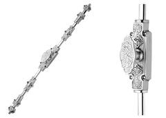 Ornate Espagnolette/Cremone Lock Bolt for up to 9' high Doors/Windows