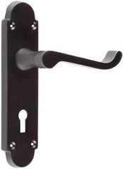 Shaped Scroll Lever on Back Plate lever lock - Smooth Fisnish - 168mm X 40mm