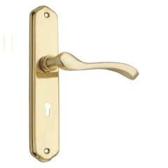 Lever on Back Plate Pavone Exclusive Range Lever Latch, Solid Brass - 195mm X 38mm