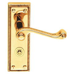 Lever on Back Plate Georgian - Lever Privacy -110x45mm