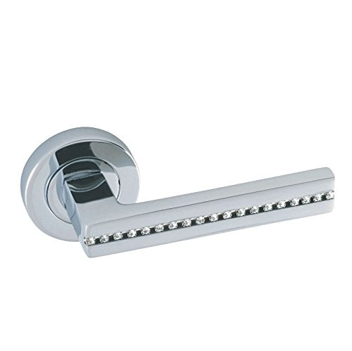 Lever on Rose with Diamond fittings - luxurious Design - Designer Range