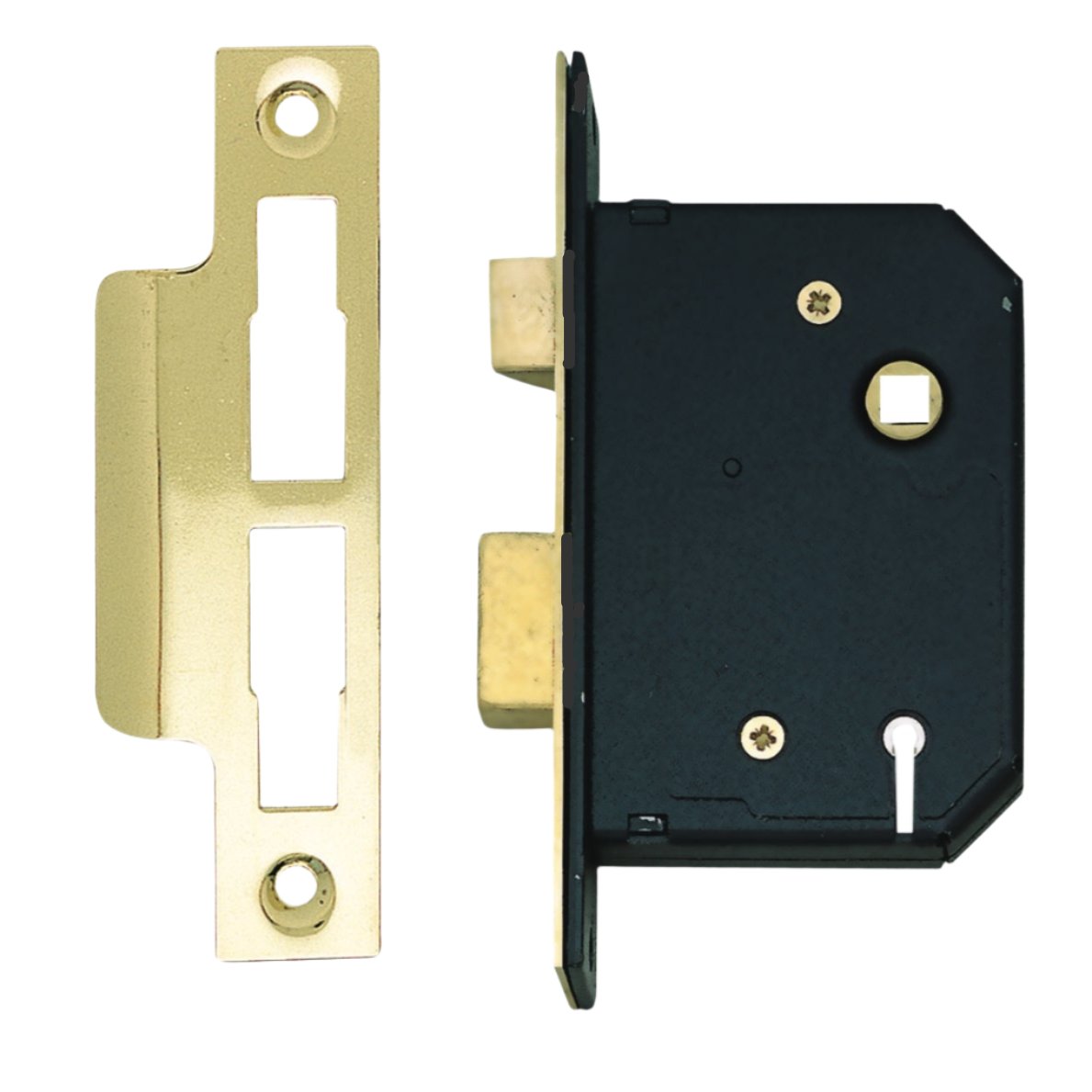 Euro Art 3 Lever Sash Lock 63mm - Stylish and reliable black-finished sash lock for enhanced door security.