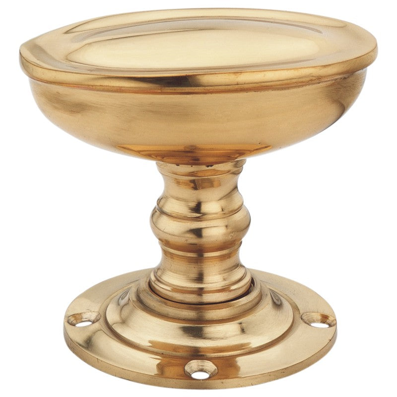 Oval Prince Mortice Knob from Euro Art Hardware in polished brass, satin chrome, or polished chrome finish, featuring a 56mm design for a regal, sophisticated door accent