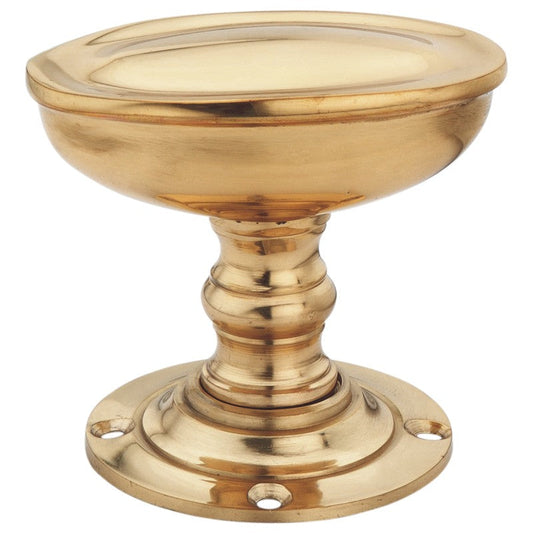 Oval Prince Mortice Knob from Euro Art Hardware in polished brass, satin chrome, or polished chrome finish, featuring a 56mm design for a regal, sophisticated door accent