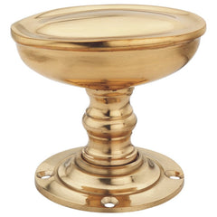 Oval Prince Mortice Knob from Euro Art Hardware in polished brass, satin chrome, or polished chrome finish, featuring a 56mm design for a regal, sophisticated door accent