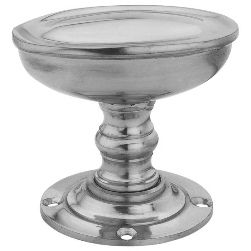 Oval Prince Mortice Knob from Euro Art Hardware in polished brass, satin chrome, or polished chrome finish, featuring a 56mm design for a regal, sophisticated door accent