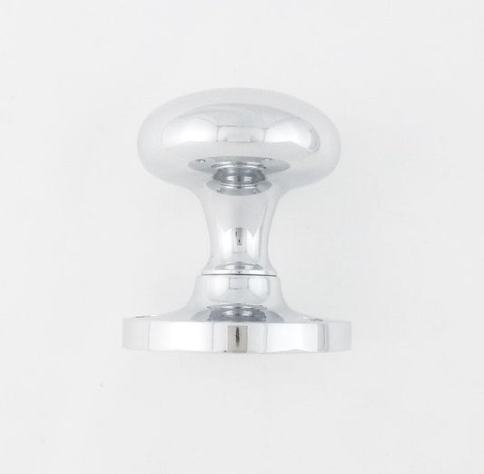 Mushroom Mortice Knob from Euro Art Hardware, available in polished brass, polished chrome, satin chrome, and satin nickel finishes. This 56mm knob combines classic design with modern functionality for a versatile, stylish door accent.