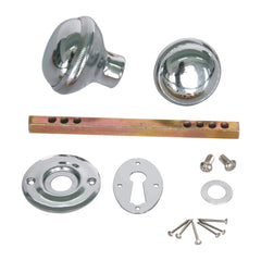 Yale Rim Mortice Knob - 42mm from Euro Art Hardware, combining top-tier security and modern design. Available in satin nickel, polished brass, and polished chrome finishes, offering a sleek, reliable solution for residential and commercial doors. Easy installation and premium craftsmanship ensure durability and style.