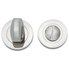 Euro Art Hardware Thumb Turn & Release 5mm with multiple finishes, including Satin Nickel, PVD, Antique Brass, and Polished Chrome, designed for privacy and easy installation on various door types
